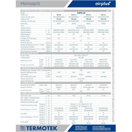 Climatizzatori - TERMOTEK AIRPLUS C12 CLIMATIZZATORE - 12000 BTU - INVERTER - Classe A++
